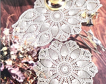 Crochet Coffe Table Doilies Pattern - Vintage