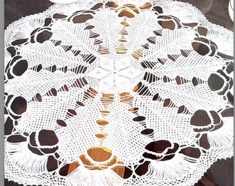 Crochet Lacy Loops Doily Pattern - Vintage