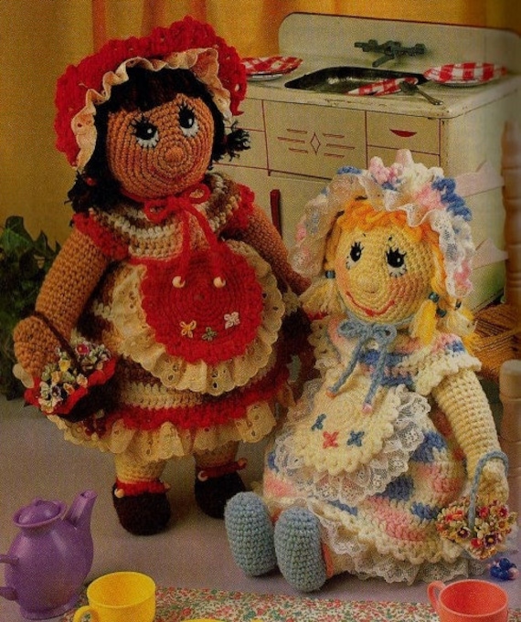 Crochet Sugar and Spice Dolls Pattern - Etsy Australia