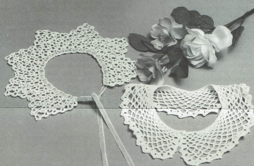 Vintage Lace Collars Crochet Pattern Etsy