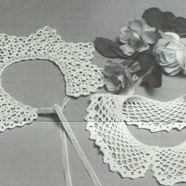 Modèle au crochet de colliers en dentelle vintage
