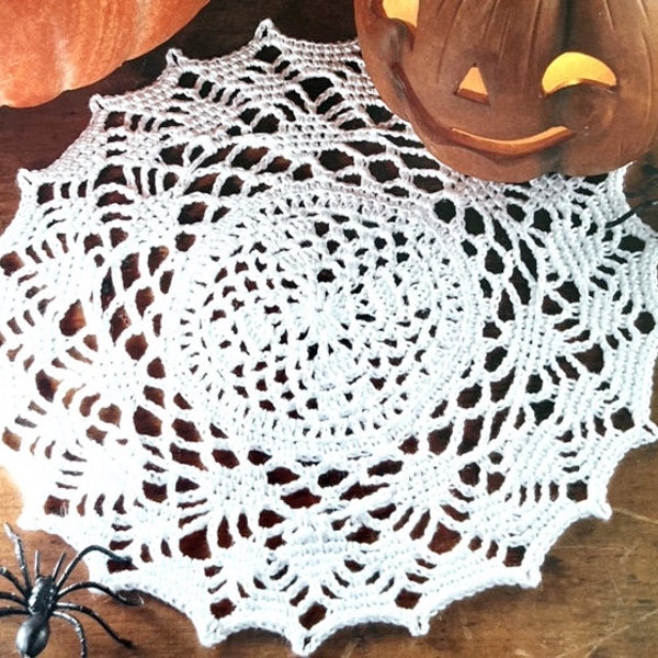 Crochet Spiderweb Doily Pattern - Vintage