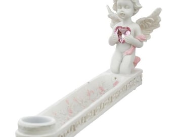 Peace of heaven Angel Incense Sticks tray, Incense cone Burner, follow your heart Cherub