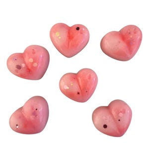 Heart Wax Melt Shapes, heart shaped melts, handmade highly scented soy wax melts,