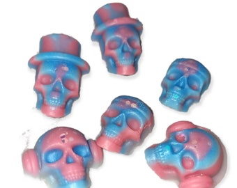 Skull Wax Melts, skull shaped wax melts, skull wax shapes, skull Gifts,