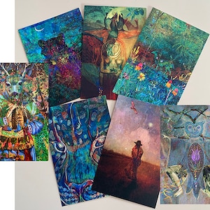 Cartão postal 4" x 6" pacote com 10