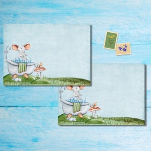Paquete de 5 o 10 sobres para el día del lavado, sobres de correo feliz para cartas de amigos por correspondencia, sobres de tamaño C6 con envío postal.