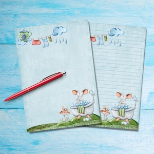 Papelería Wash Day, hojas para cartas, suministros para amigos por correspondencia, papel para escribir cartas tamaño A5, bonito papel para notas con o sin líneas para correspondencia