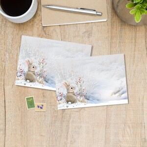 Felder im Winter Umschläge 5er oder 10er Set, Briefumschläge für Happy Mail, Briefumschläge in C6 Größe