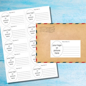 En blanco - autoadhesivo por favor entregue a las etiquetas - listo para su propia personalización, 10 etiquetas por hoja, pegatinas rectangulares de 99,1 x 57,0 mm