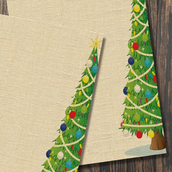 Oh Christmas Tree A5 papier à lettres, jolie papeterie de Noël papier à  lettres doublé ou non doublé, feuilles A5 pour l'écriture de lettres,  fournitures de correspondance -  France