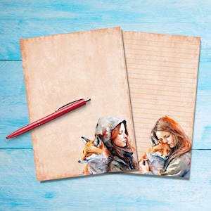 Friendship A5 letter writing paper, Pen pal supplies, Stationery lined or unlined letter sheets, Cute notepaper with or without lines