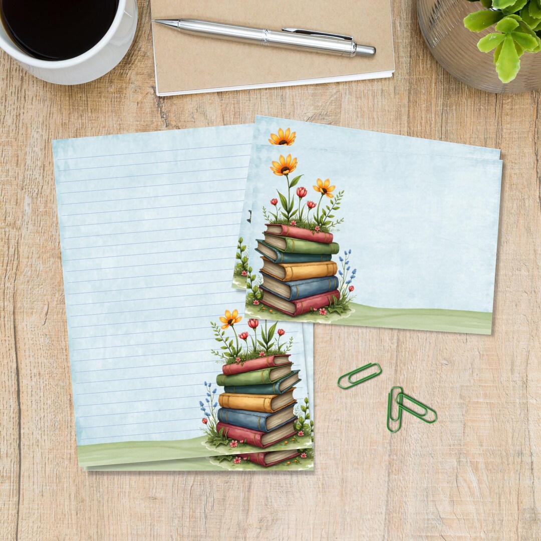 Book Corner A5 Letter Writing Stationery Set, Cute Penpal Supplies Pack ...