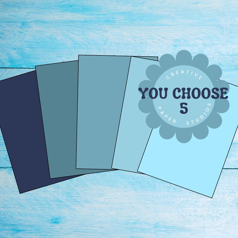 You Choose selection pack bundle, 5 designs, 100 sheets in total. image 1