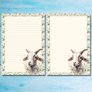 Daisy Goat A5 Letter Writing Stationery Set, Cute Penpal Supplies ...