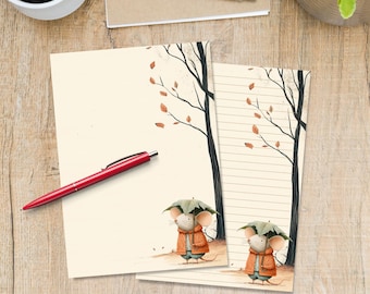 Waiting for the Rain writing paper, A5 Stationery letter sheets, Pen pal supplies