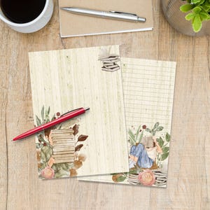 Autumn Books Briefpapier, A5 Schreibpapier, hübsches Notizpapier mit / ohne Linien für die Kommunikation