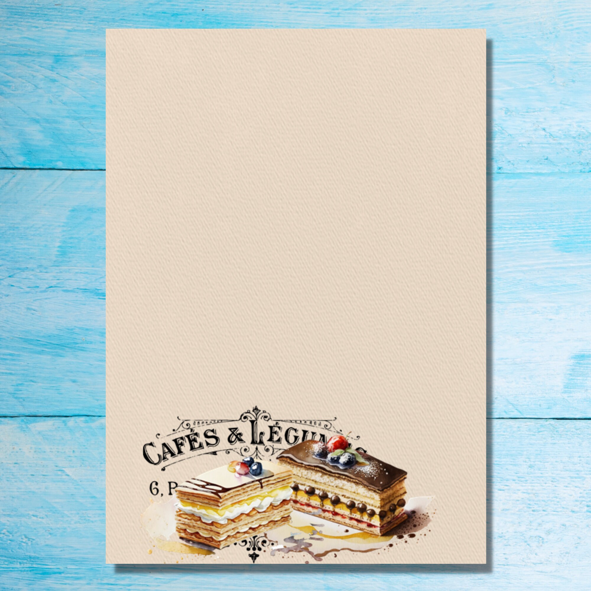 French Cakes A5 Letter Writing Stationery Set, Cute Penpal Supplies ...