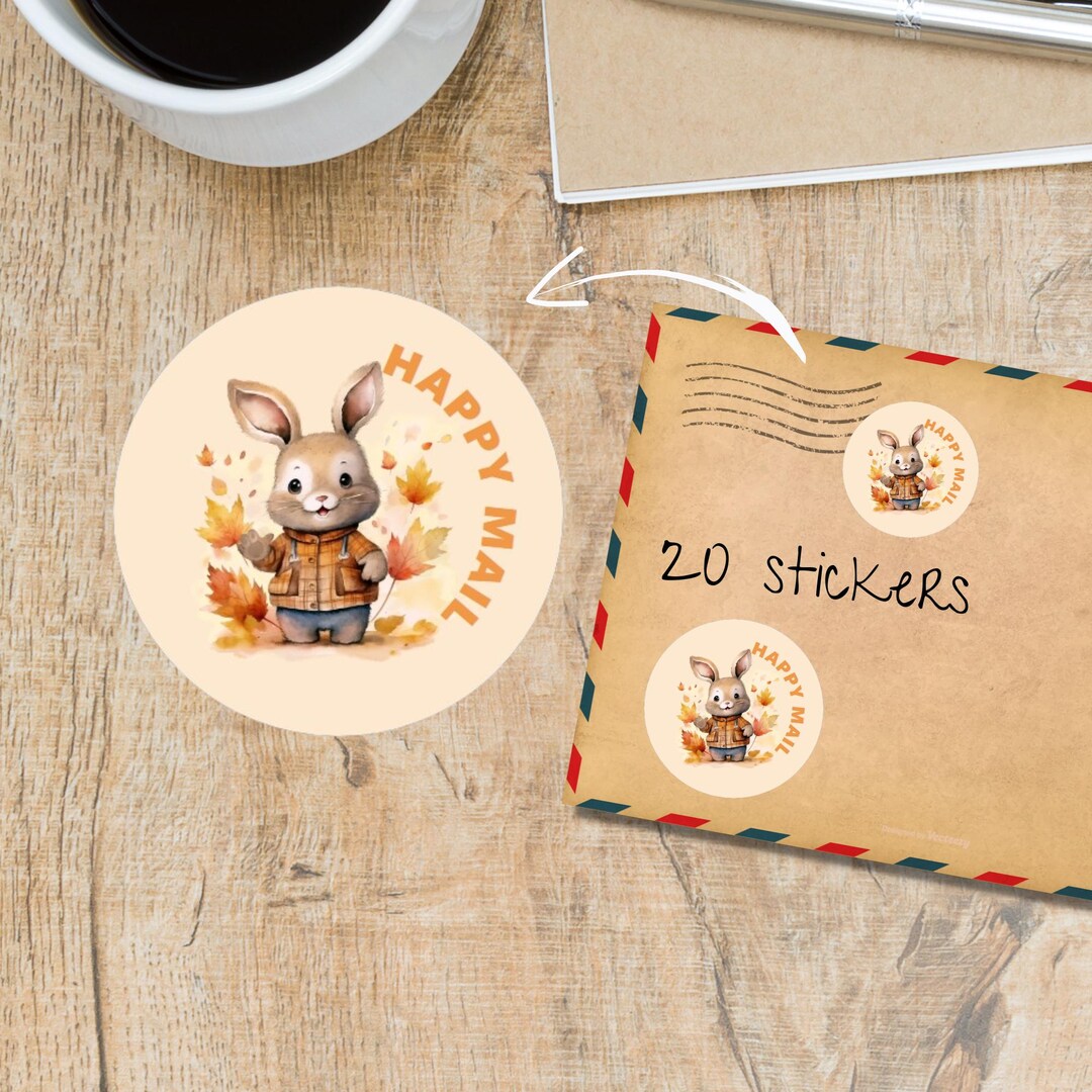 Leaves All Around Stickers Pack, Cute Individually Cut Round Matte Pen ...