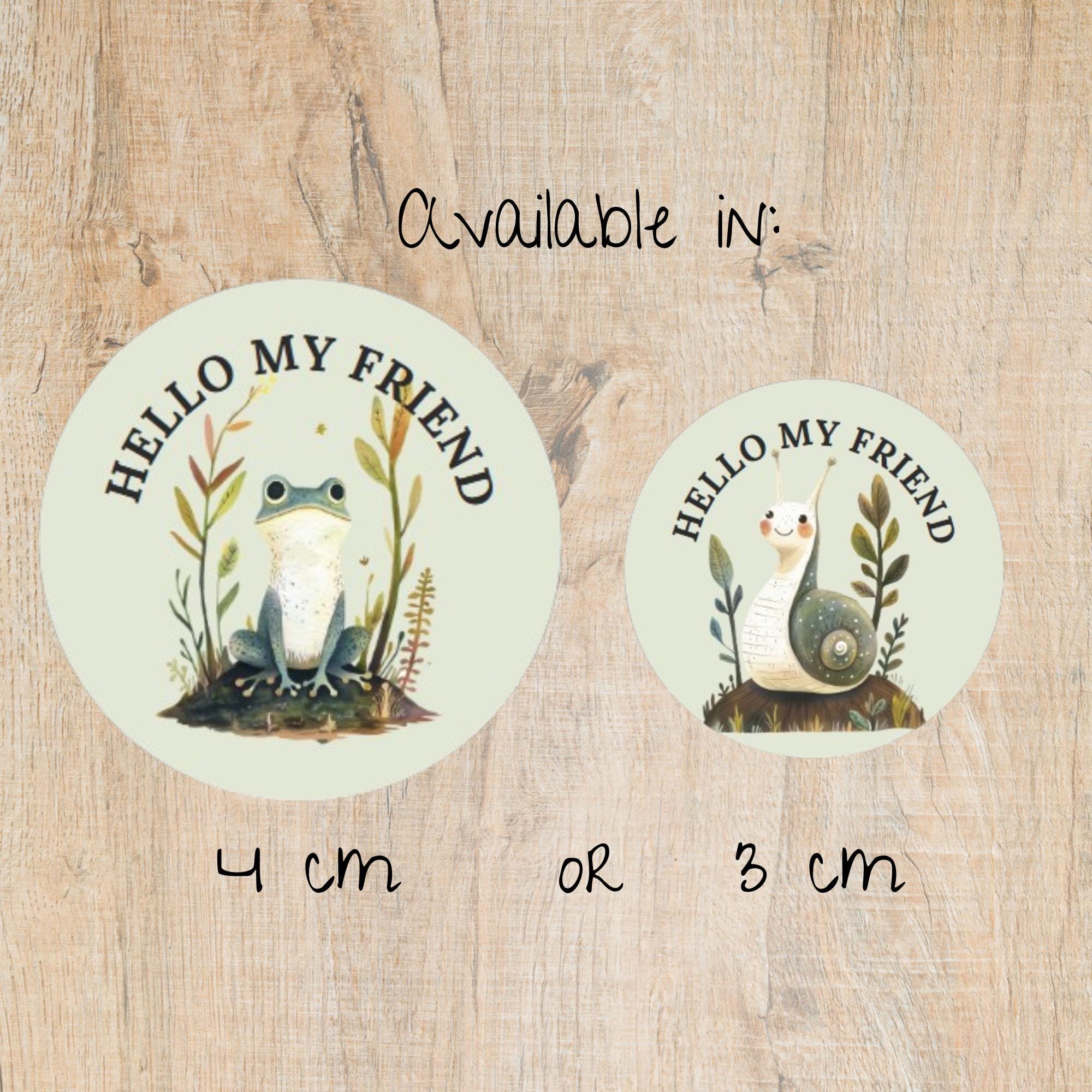 Around the Pond Stickers Pack, Cute Individually Cut Round Matte Happy ...