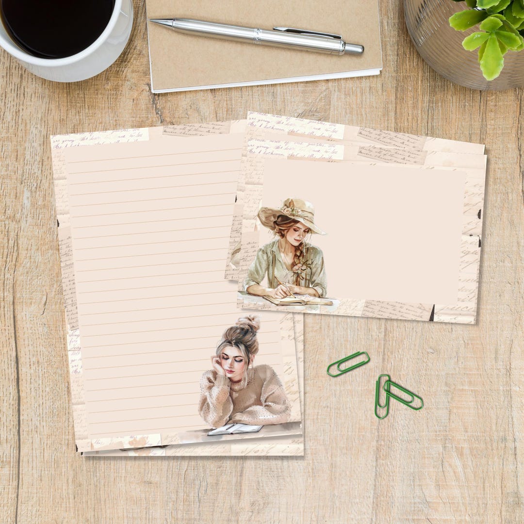 Writing Girls A5 Letter Writing Stationery Set, Cute Penpal Supplies ...