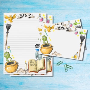 Set di cancelleria Doodle Magic, carta da lettere A5 con buste abbinate, graziosi articoli per amici di penna, kit per posta ordinaria, fogli a righe/non a righe