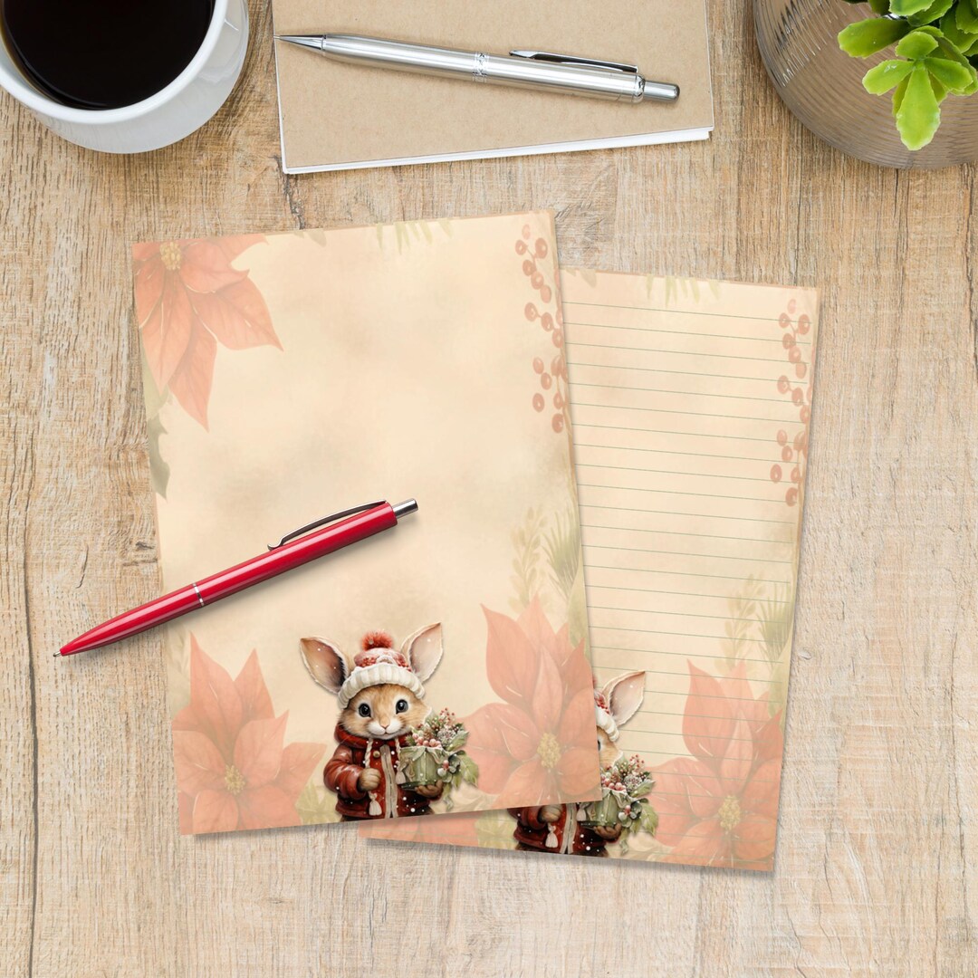 Gift Writing File Bringing Gifts A5 Letter Writing Paper, Pen Pal Supplies, Stationery ...