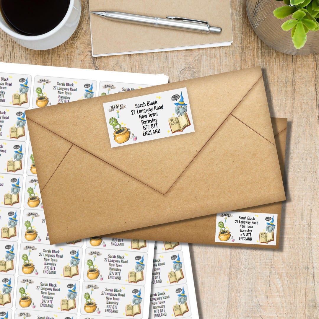 Doodle Magic Return Address Labels, 24 Self Adhesive Labels per Sheet ...