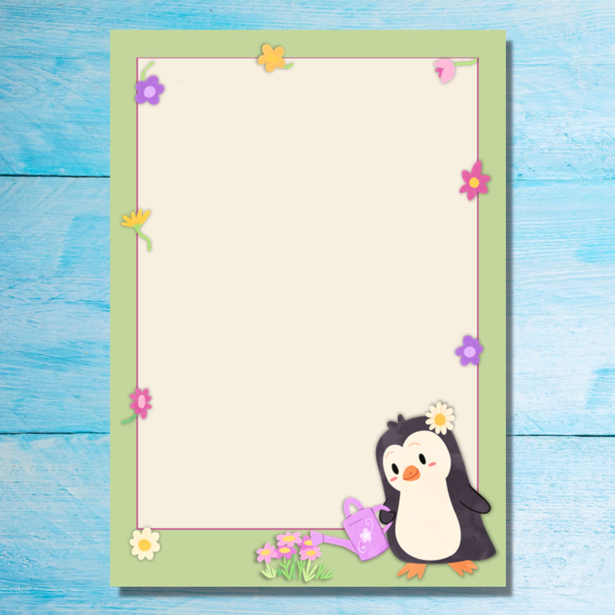 Penguin Border Paper