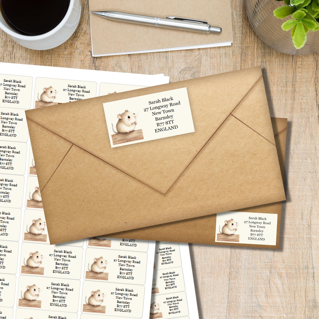Autmn Meeting Return Address Labels, 24 or 40 Self Adhesive Labels per ...