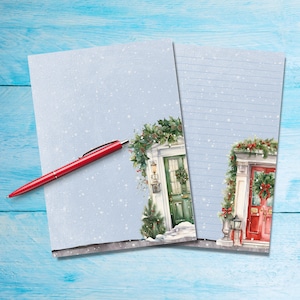 Knock Knock A5 papel para escrever cartas, suprimentos de papelaria Penpal, folhas de papel para cartas fofas forradas ou sem forro, papel para amigos de caneta