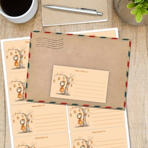 Laternenbaum selbstklebend.. Etiketten, 10 Etiketten pro Bogen, 99,1 x 57,0 mm rechteckige Aufkleber mit abgerundeten Ecken