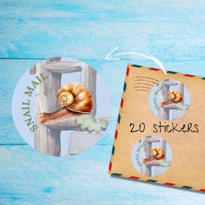 Paquete de pegatinas para vallas de jardín, lindas etiquetas de correo feliz redondas y mate cortadas individualmente, suministros para amigos por correspondencia para decorar sobres