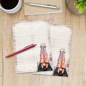 Winter Relax A5 letter writing paper, Pen pal supplies, Stationery lined or unlined letter sheets, Cute notepaper with or without lines