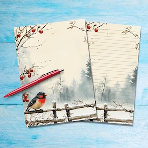 Papel para escribir cartas tamaño A5, suministros para amigos por correspondencia, hojas rayadas o sin rayar, lindo papel para notas con o sin líneas