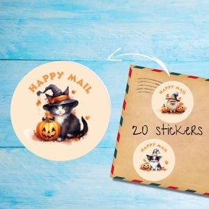 Confezione di adesivi Pumpkin Patch, etichette rotonde opache per buste tagliate singolarmente, sigilli/adesivi per album/agende, graziosi articoli per amici di penna
