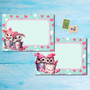 Buste Buckets of Love confezione da 5 o 10, buste Happy Mail per lettere di amici di penna, buste postali formato C6