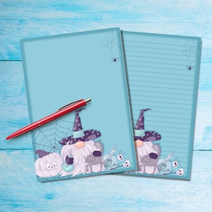 Papier à écrire Dwarf Warlock A5, Fournitures pour correspondants, Feuilles de lettres de papeterie, Papier à notes avec ou sans lignes, Papier à écrire mignon