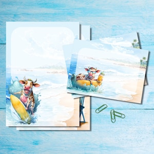 Juego de papelería para escribir cartas en formato A5, kit de suministros para sobres a juego para correo postal, hojas de papel rayado o sin rayar