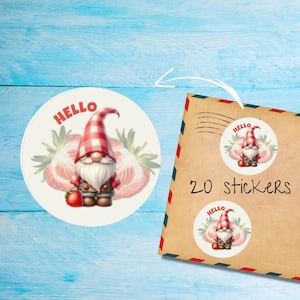 Pack d'autocollants pour pique-nique aux fraises, mignons autocollants ronds mats pour correspondants pour enveloppes, découpés individuellement, fournitures pour agendas et journaux intimes