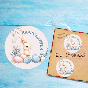 Paquete de pegatinas de búsqueda de huevos, lindas etiquetas de correo feliz redondas cortadas individualmente, suministros para amigos por correspondencia para decorar sobres
