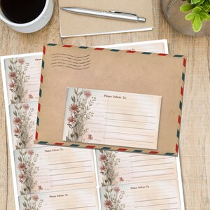 Notes for Flowers self adhesive please deliver to.. labels, 10 labels per sheet, 99.1 x 57.0 mm rectangular stickers with rounded corners