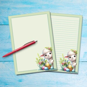 Papel para escribir cartas tamaño A5, suministros para amigos por correspondencia, hojas de cartas rayadas o sin rayar, lindo papel para notas con o sin líneas