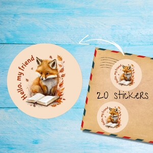 Pack d'autocollants Good Book, étiquettes pour enveloppes rondes mates coupées individuellement, autocollants scellés/scrapbook/planificateur, fournitures pour correspondants mignons