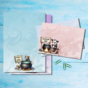 Juego de papelería Bubble Bubble, papel para escribir cartas A5 con sobres a juego, kit de suministros para correo postal, hojas rayadas o sin rayar
