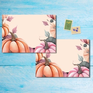 Confezione di buste con bordo zucca da 5 o 10, forniture per scrivere lettere per amici di penna, sbucciare e sigillare, busta c6 decorata per posta felice