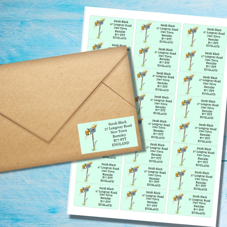 Snail Mail Self Adhesive Return Address Labels, 24 Labels per Sheet, 63 ...