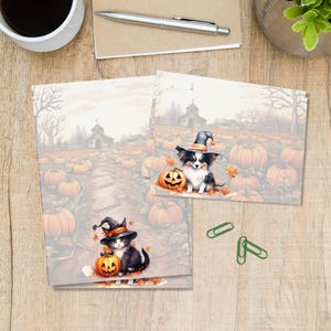 Pumpafält brevpapper set, A5 brevpapper med matchande kuvert, söta brevvänstillbehör, snigelpostkit, linjerade/olinjerade ark