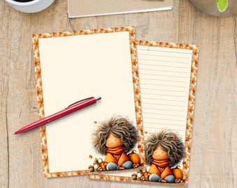 Dreaming of Autumn writing paper, A5 Stationery letter sheets, Pen pal supplies, Snail mail notes