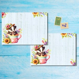 Paquete de 5 o 10 sobres con bonitas tazas de verano, sobres de correo alegres para cartas de amigos por correspondencia, sobres de tamaño C6 para enviar por correo